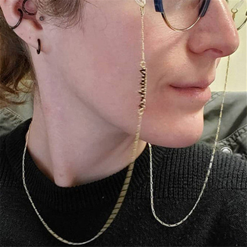 Stainless Steel English Name Custom Glasses Chain Stainless Steel English Name Custom Glasses Chain